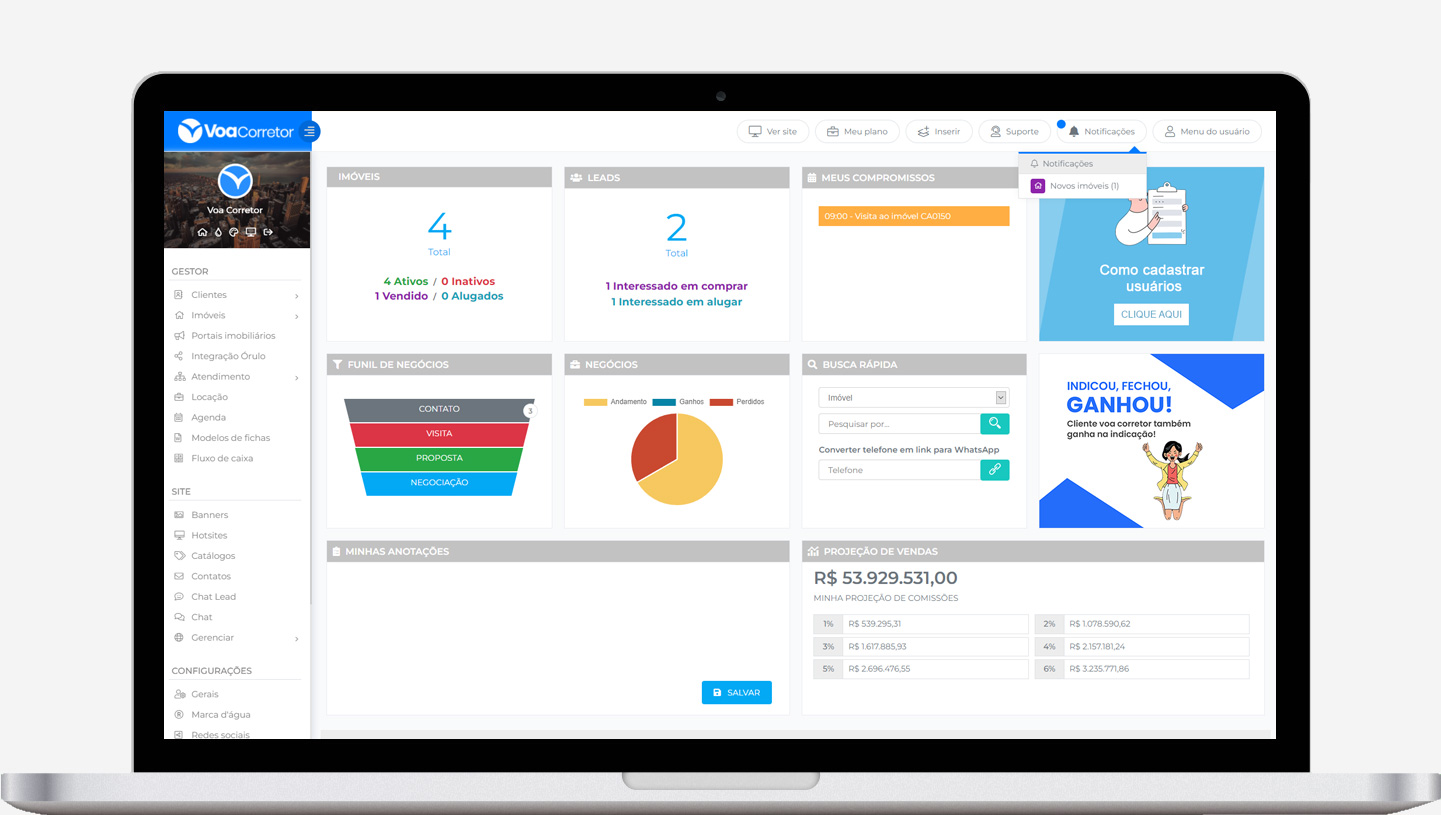 Sistema - Voa Corretor